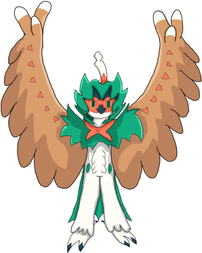 Decidueye By Theeclipsecrystal - Illustration (800x998)