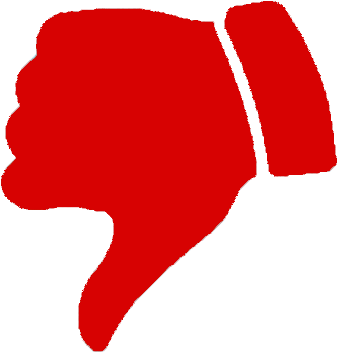 Thumb Signal Red Clip Art - Red Thumbs Down Png (500x500)
