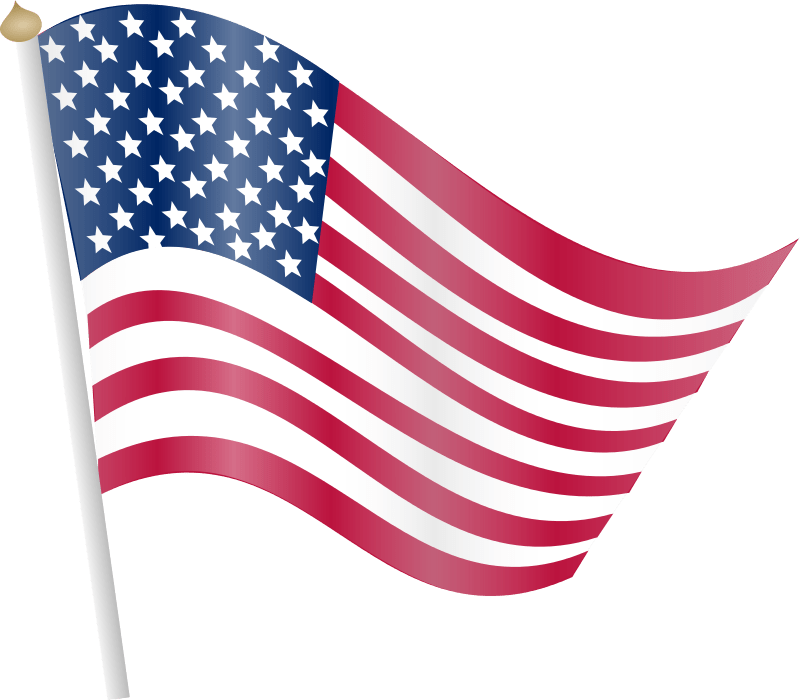 Animated American Flag Clipart 4 By Tommy - American Flag Clip Art Transparent (800x700)