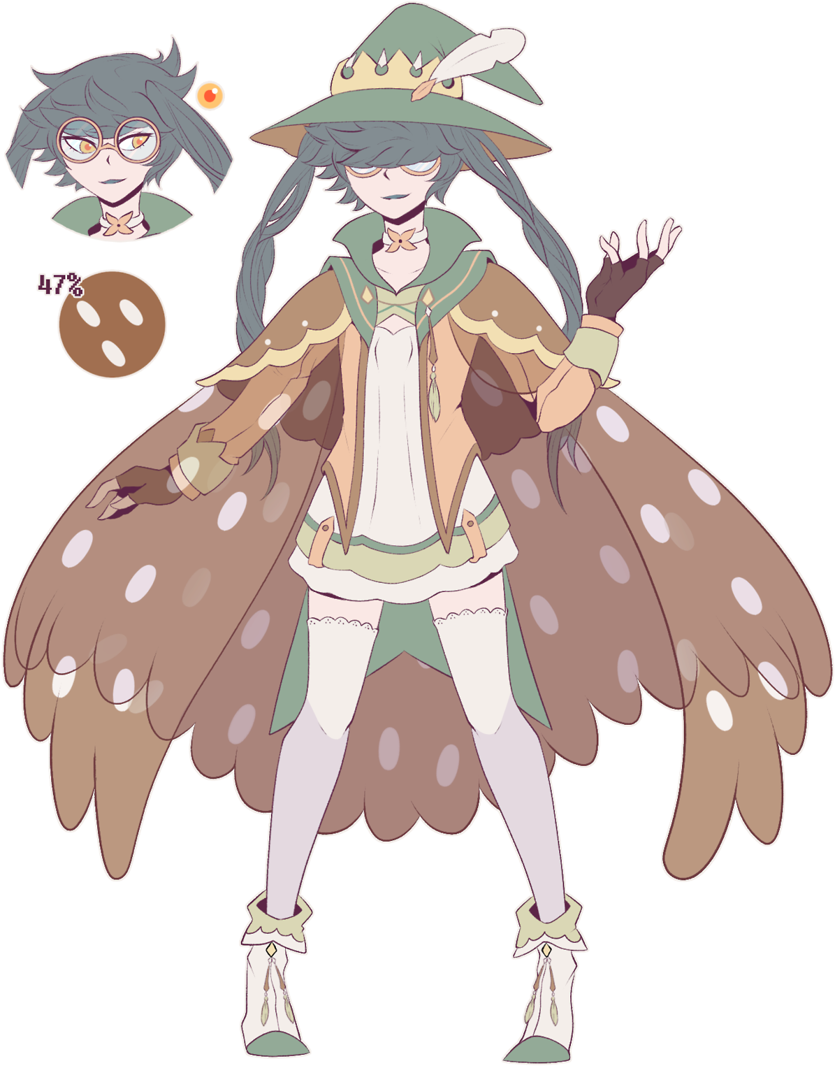 My Art Oc Decidueye Gijinka Illuminighty - Decidueye Gijinka (1280x1621)