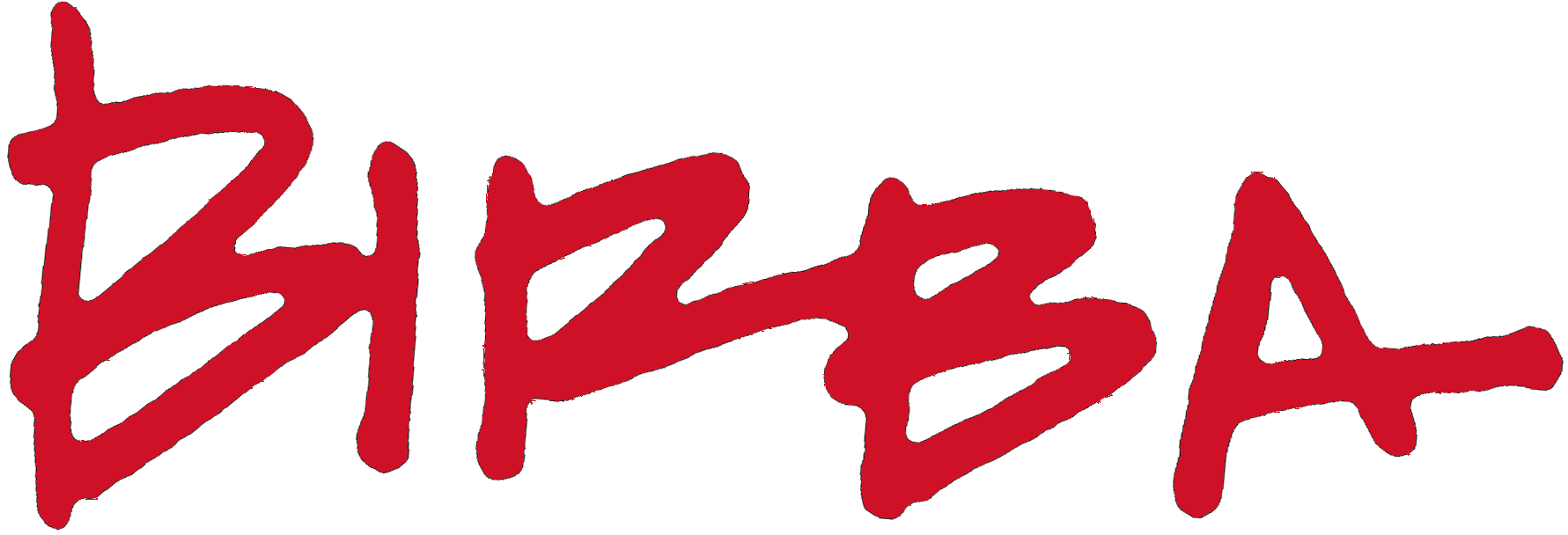 New Birba Logo Red Hand Written Lrg Nb - Carmine (1950x660)
