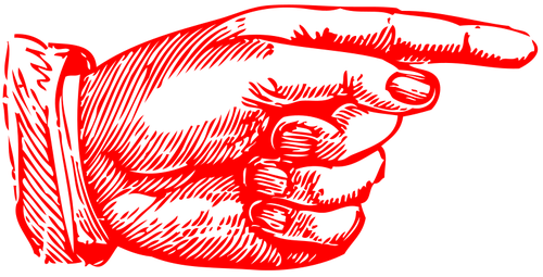 80 Deuten Kostenlose Clipart - Pointing Finger Clip Art (500x255)