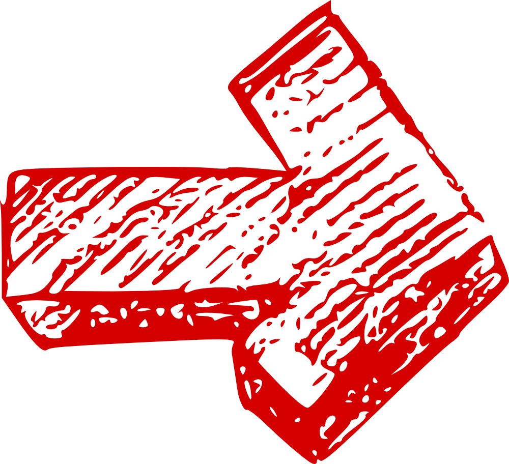 Free Download - Hand Drawn Arrow Red (1000x912)
