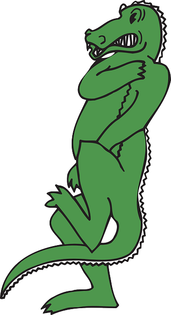 Cartoon, Privacy, Humor, Alligator, Covering, Modesty - Jacare Engracado (348x640)