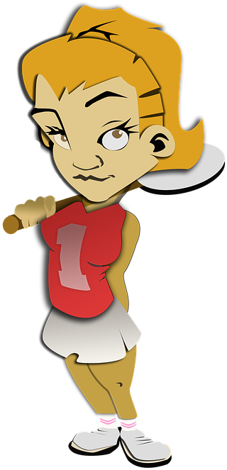 Cartoon Girl Walking 6, Buy Clip Art - กีฬา การ์ตูน Png (540x720)