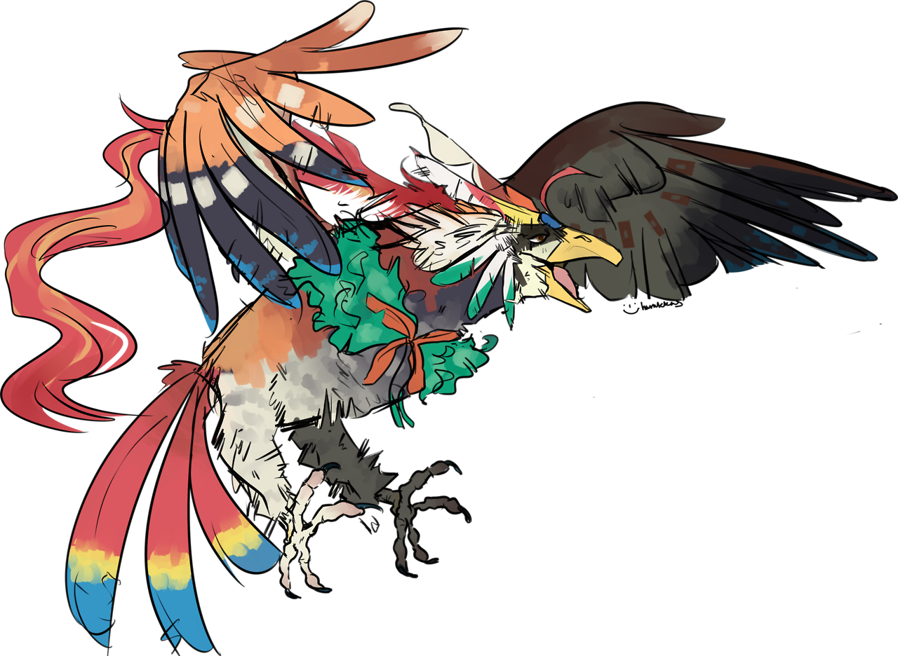 Here's My Entry For Your Pokemon Fusion Contest It's - Fusion Decidueye (1280x936)