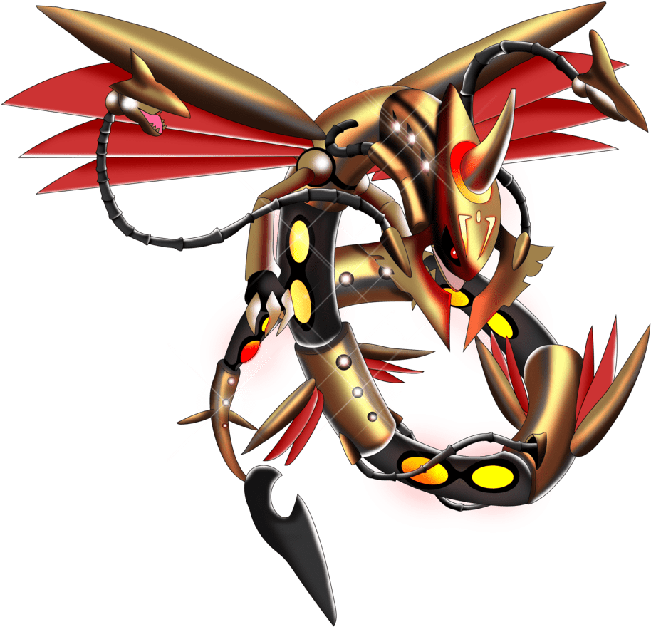 Necrozma Fused With Rayquaza (1024x1024)