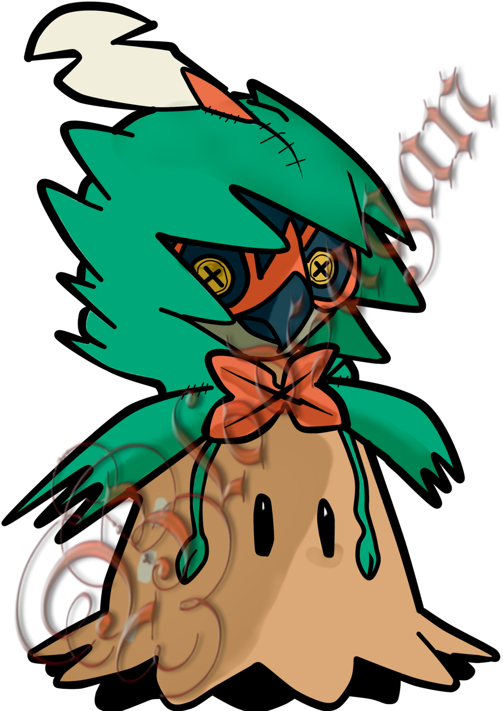 Starrite 39 12 Mimikkyu Decidueye By Wirth - Mimikyu Decidueye (1024x1448)