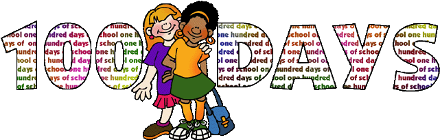 Hundred Days Of School - 100 Days Of Shcool Clipart (648x219)