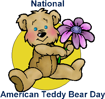 National Teddy Bear Day Clip Art (386x366)
