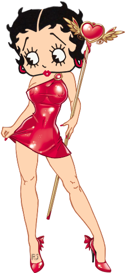 Valentine Betty Boop - Betty Boop - Kiss - Poster (16 X 20) ... (350x580)