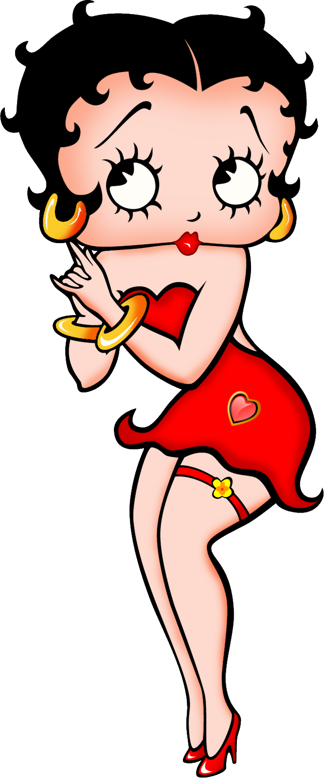 Betty Boop 2 - Cartoon Character Betty Boop - (666x1600) Png Clipart  Download, image size:666x1600