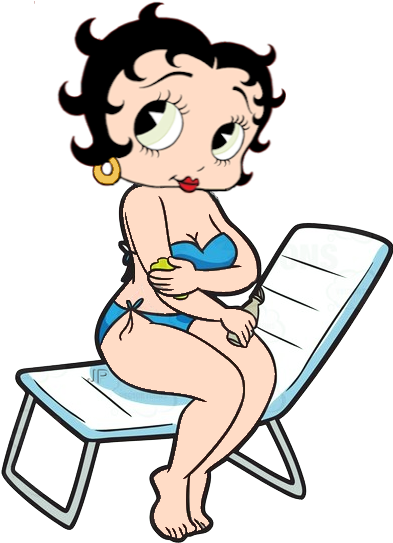 Betty Boop, At The Beach, Ash, Floor Plans, Swimming, - Betty Boop Note Pad [book] (393x575)