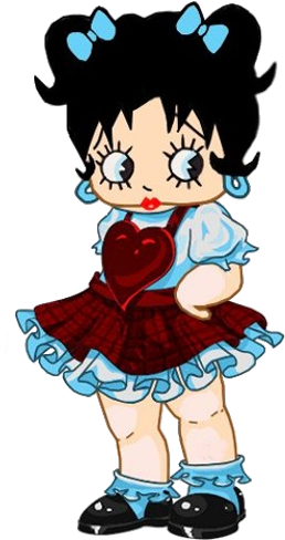 Betty Boop Baby Cartoon Images - Coloring Book (500x500)