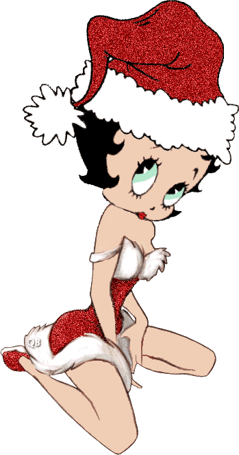 Ani-bettysanta - Betty Boop Christmas Gif (349x662)