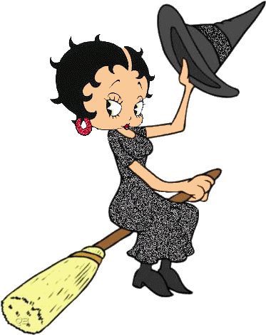 Animated Halloween Betty Boop - Betty Boop (388x478)