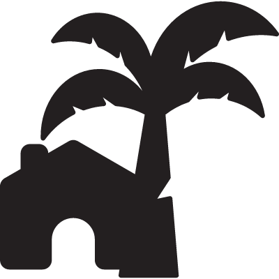 Beach House Vector - Beach House Icon Png (400x400)