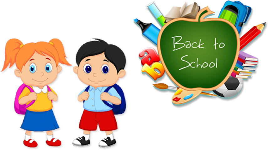 Buy School Books Online - Cartoon School Kids (873x700)