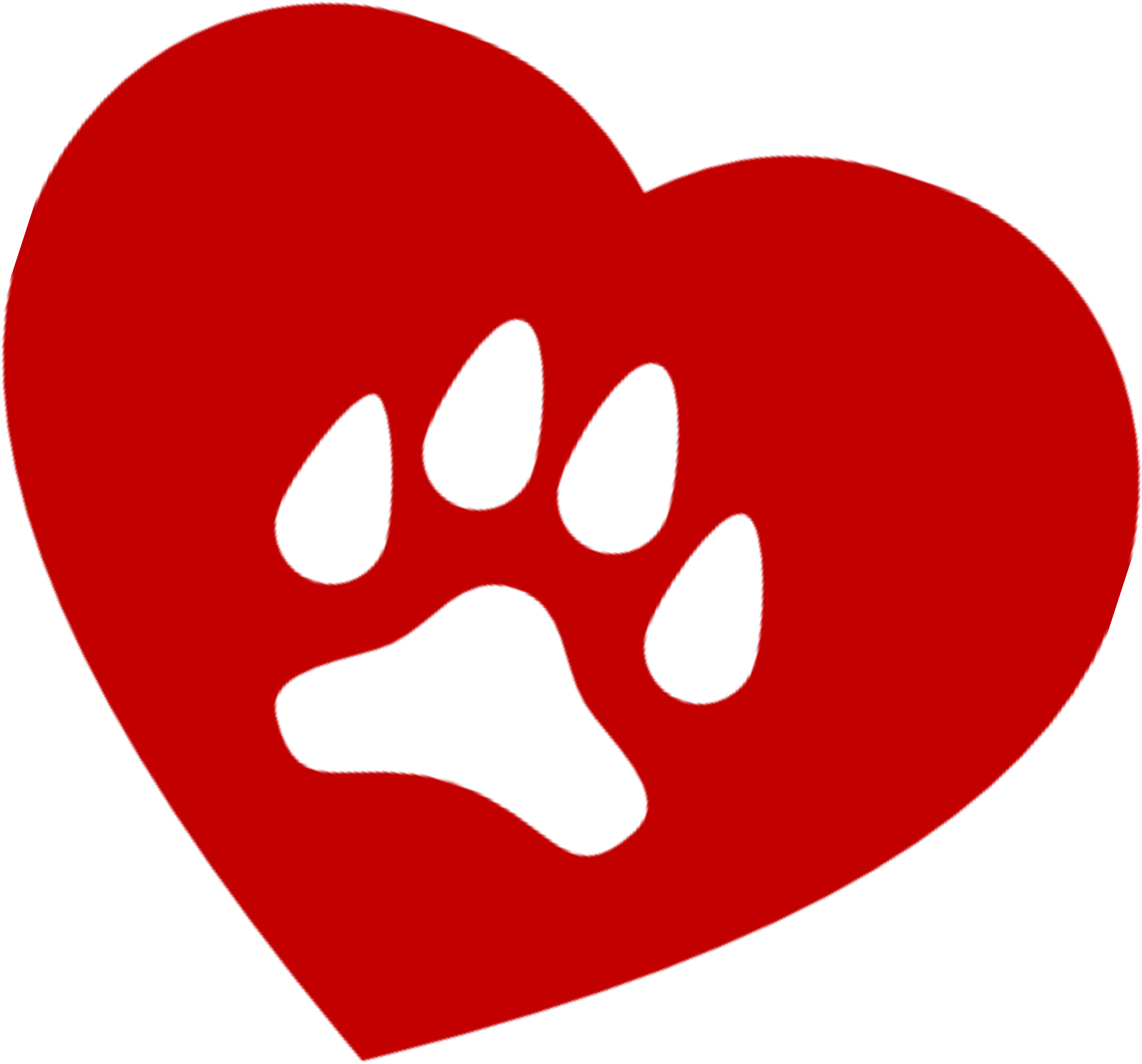 Red Heart With Paw Print Png Clip Art - Red Heart With Paw Print Png Clip Art (3679x3679)