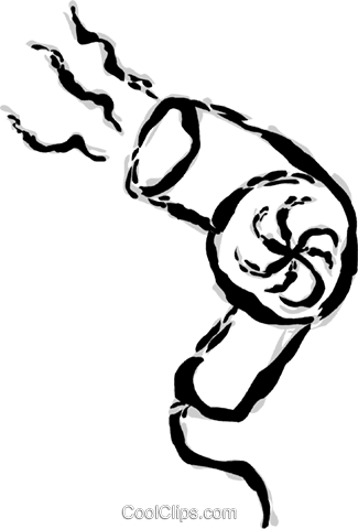 Hair Dryer Royalty Free Vector Clip Art Illustration - Hair Dryer Royalty Free Vector Clip Art Illustration (325x480)