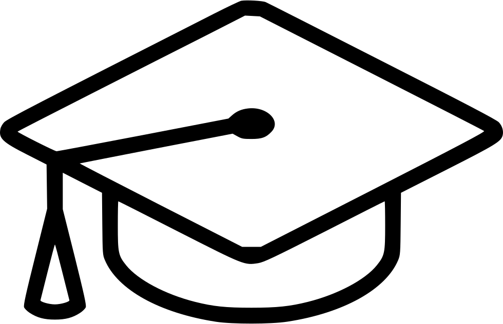 Graduation Cap Comments - Graduation Hat Line Drawing (980x632)