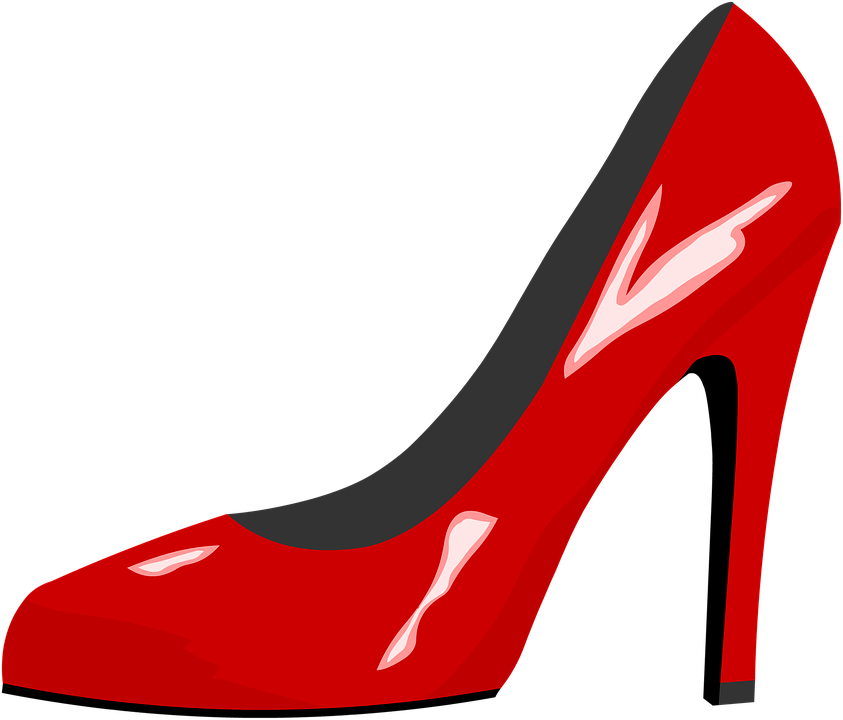 Collection Of Fashion High Heels Shoes Stock Vector - Red High Heel Png (843x720)