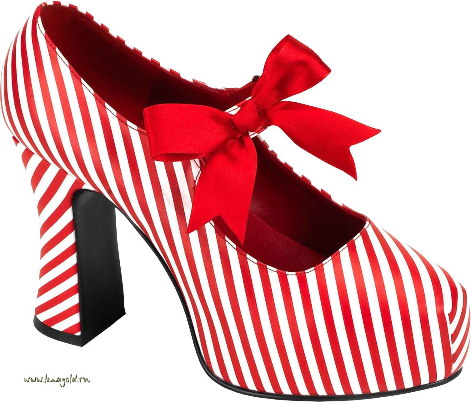 Heels Clipart Women's Clothing - Pleaser Candycane-48 Red/white Pu Size 12 (1507x1286)