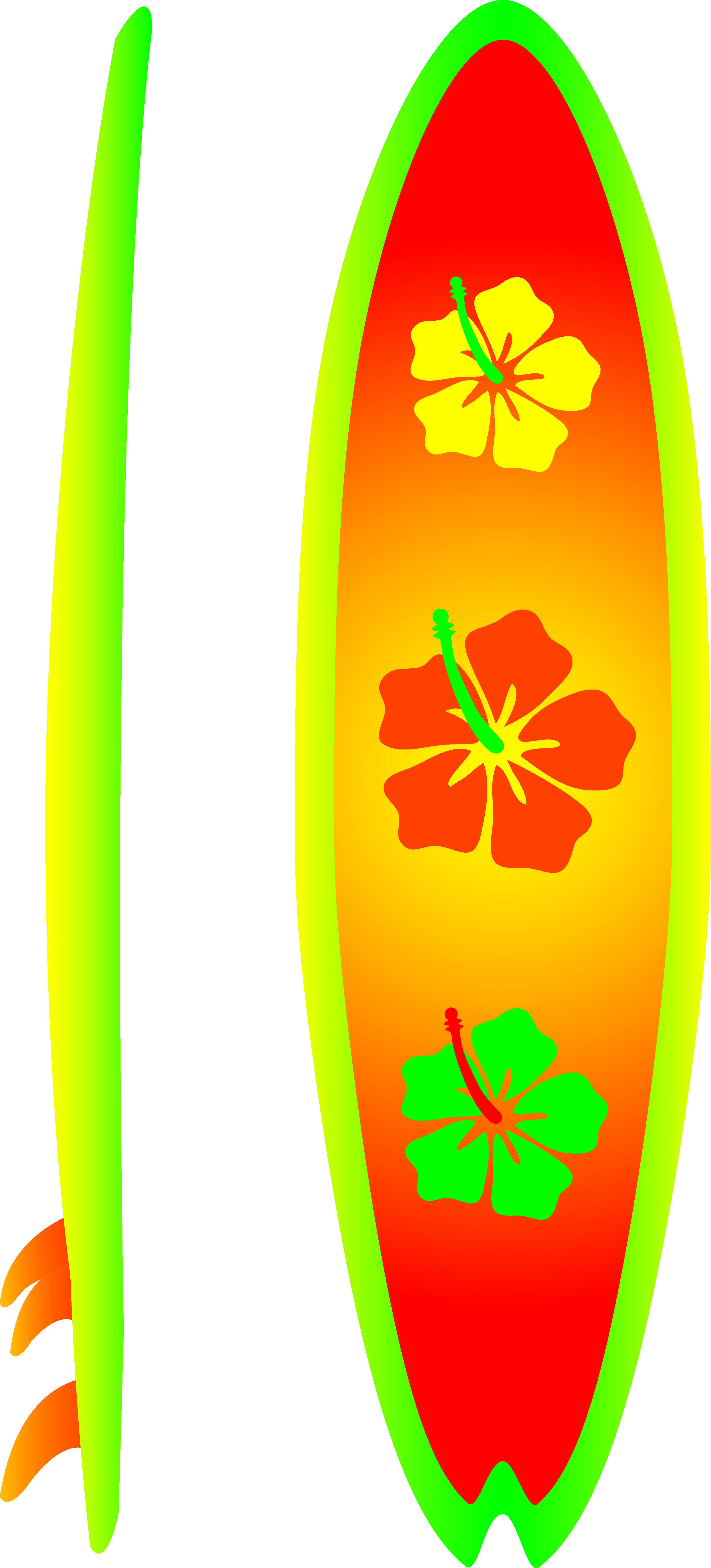 Surfboard Clipart - Clip Art (3192x7038)