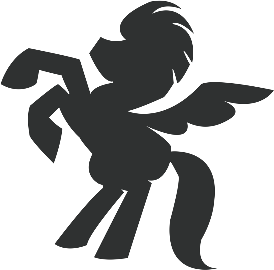 Movie Pony Vector By Rda5h Movie Pony Vector By Rda5h - Stencil (900x909)