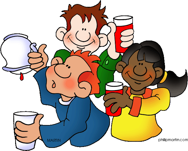 Drink Clipart Cool Drink - Drinking Soft Drink Clipart (648x515)