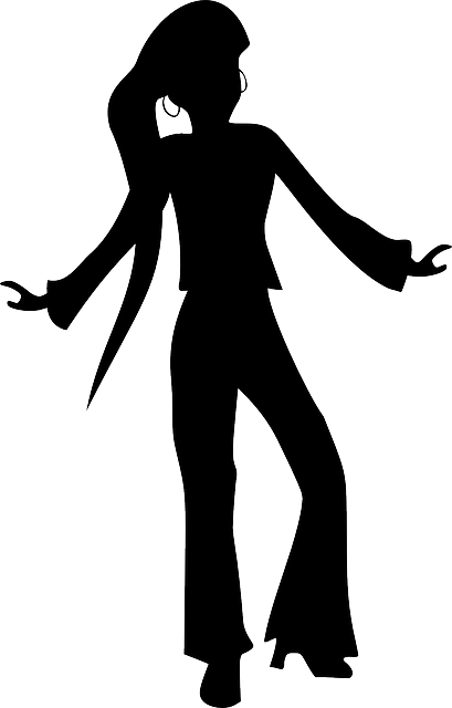 Woman, Dancing, Disco, Disotheque, Young, Youth - Disco Dancers Clip Art (409x640)