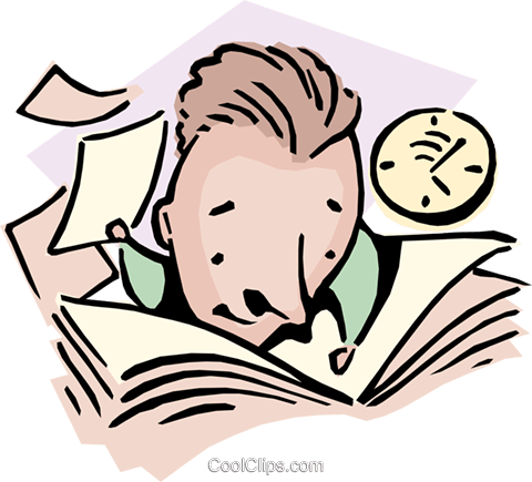 Quick Study Royalty Free Vector Clip Art Illustration - Skim Reading (480x435)