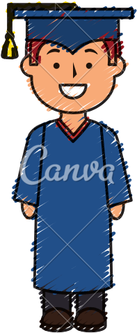 Pin Graduate Student Clipart - Cartoon (550x550)
