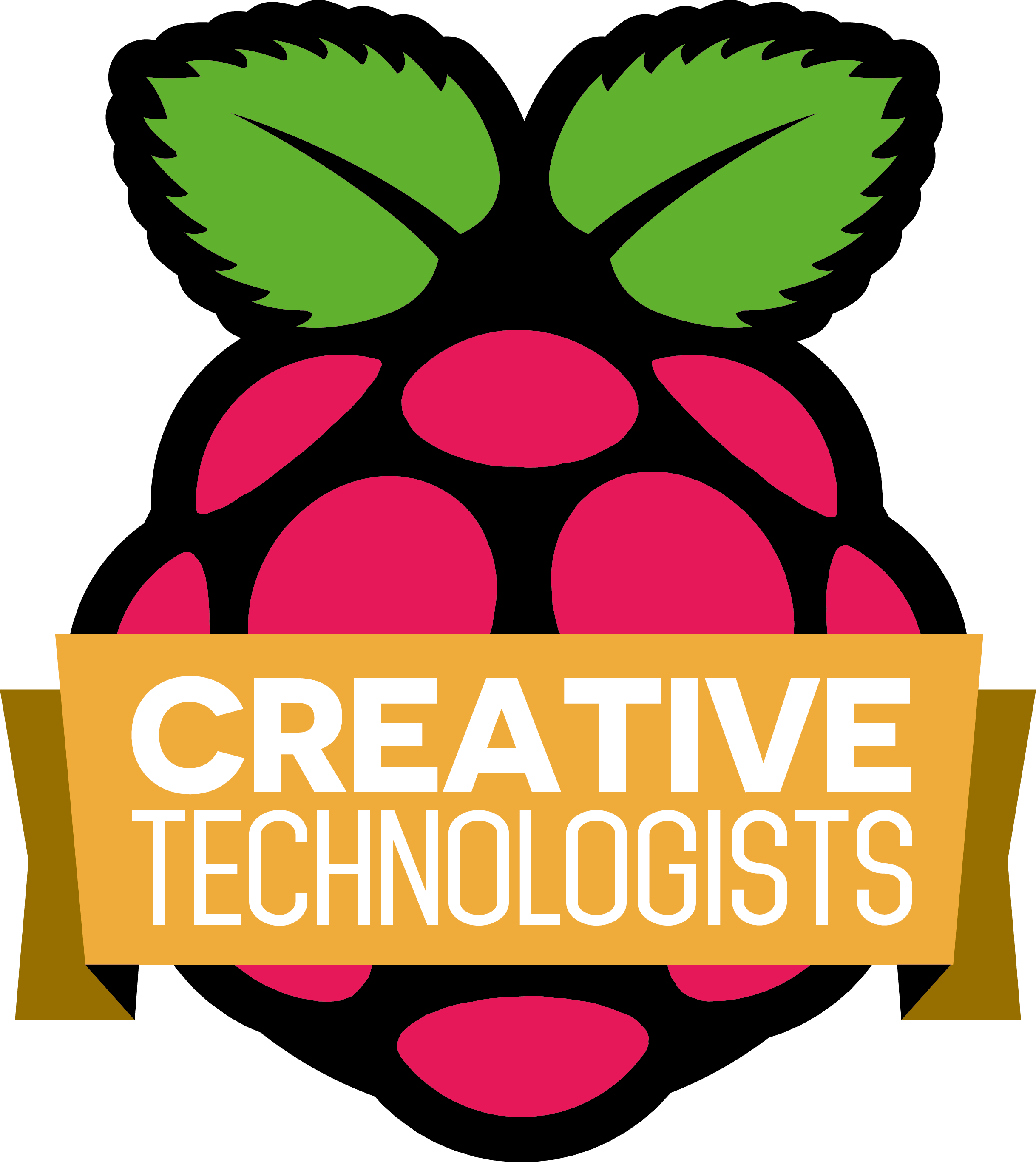 Raspberry Pi Logo Vector (2437x2733)