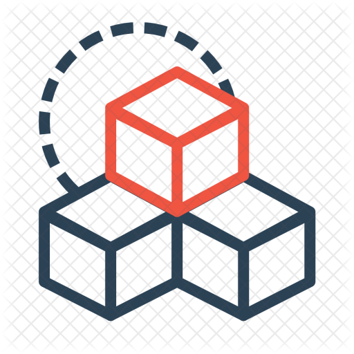 Three, Box, Boxes, Cube, Cubic, Rubik, Design, Inspiration - Cubes Icon (512x512)