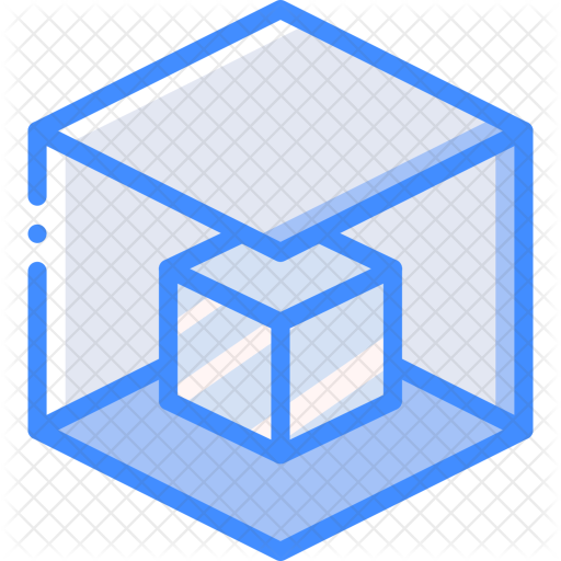 Cube Icon - Product Design Icon White (512x512)