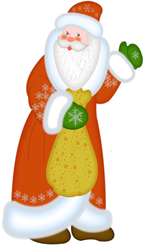 100 - Дед Мороз Клипарт (297x500)