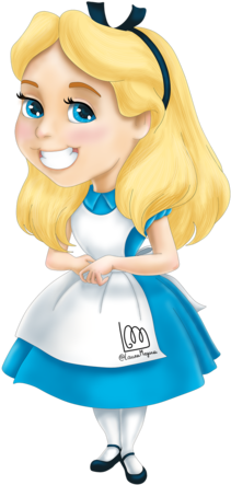 Alice In Wonderland By Lauramegara - Digital Art (400x457)