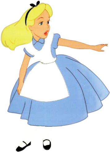 Alice In Wonderland - Cartoon (366x499)