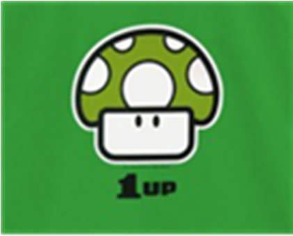 Super Mario Mushroom T Shirt Logo - Extra Life Video Game (420x420)