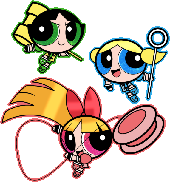 Puffed Ppgz Colored By Thiago082 On Deviantart - Powerpuff Girls Z (593x635)