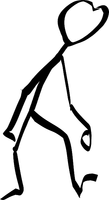 Walking Stickman, Stick Figure, Matchstick Man, Tired, - Tired Of Chronic Pain (351x640)