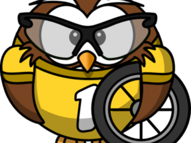 Owl Clipart Exercise - Cycling Owl Throw Blanket (640x480)