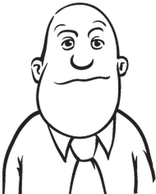 Bearded Businessman In Various Emotions - Dialect (372x399)