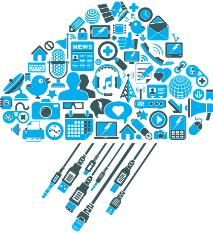 Media Server Cloud - Cloud Computing Png Transparent (420x460)
