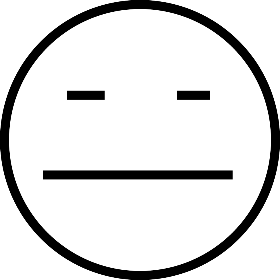 Sad Face Pictures Free - Serious Icon (980x980)