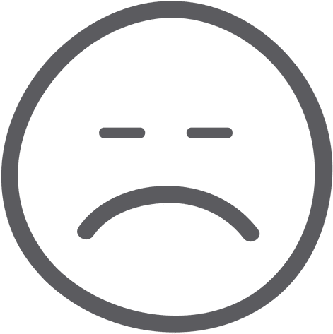 Sad Emoji Stroke Emoticon - Emoticon (512x512)
