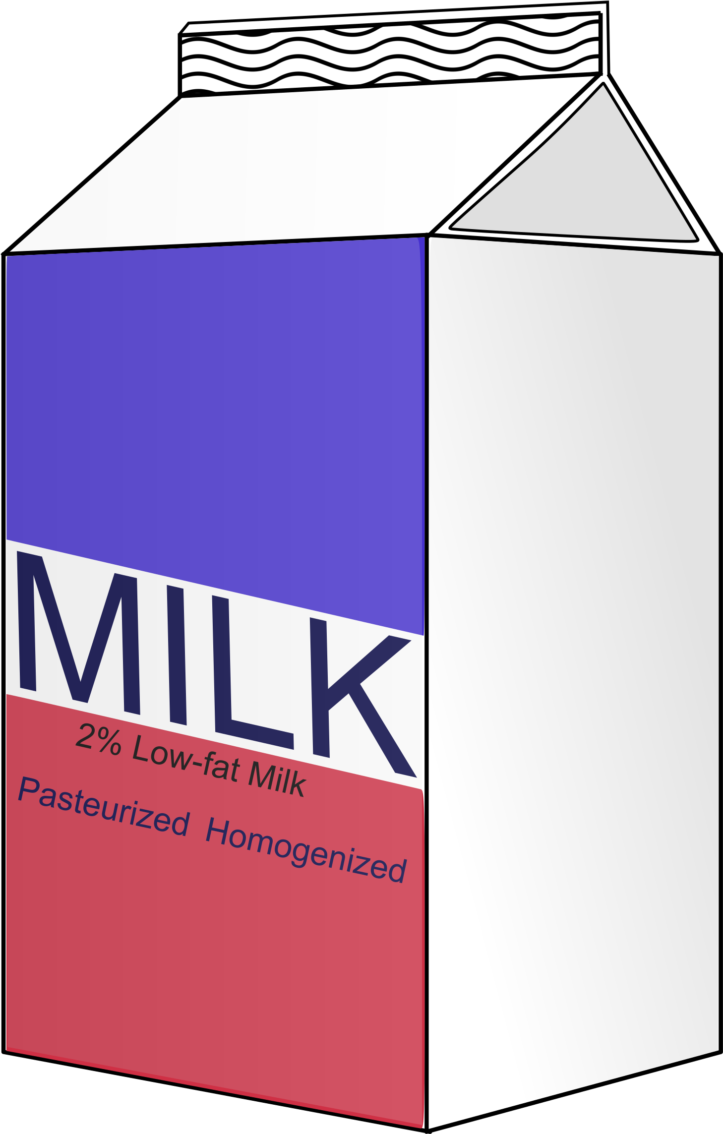 Milk Carton Clipart Transparent - Carton Clipart (1571x2400)