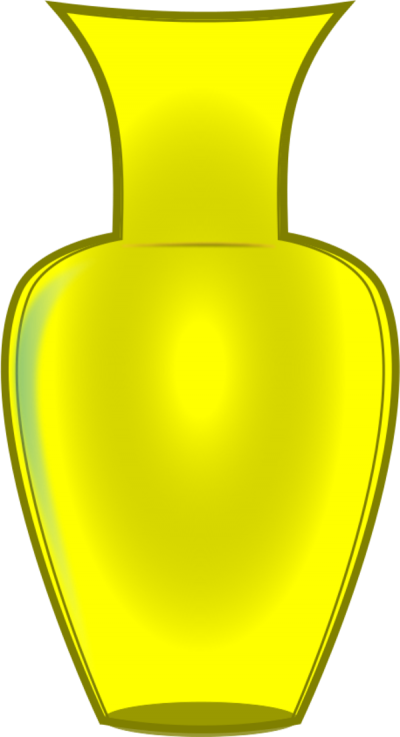 Yellow Vase Clip Art Png Png Images - Portable Network Graphics (400x737)