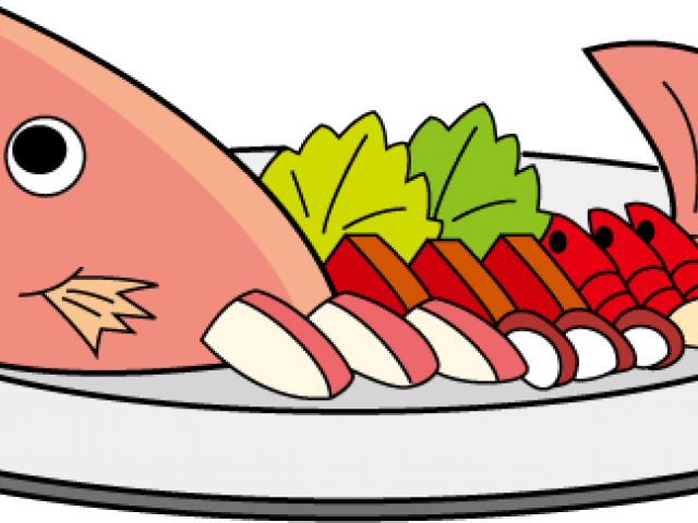 Raw Clipart Fish Meal - Seafood Clipart (640x480)